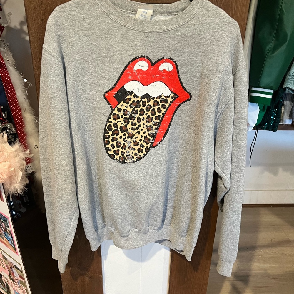 Custom made Etsy rolling stone  sweatshirt size medium
